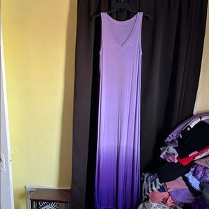 Purple Ombre Maxi Dress